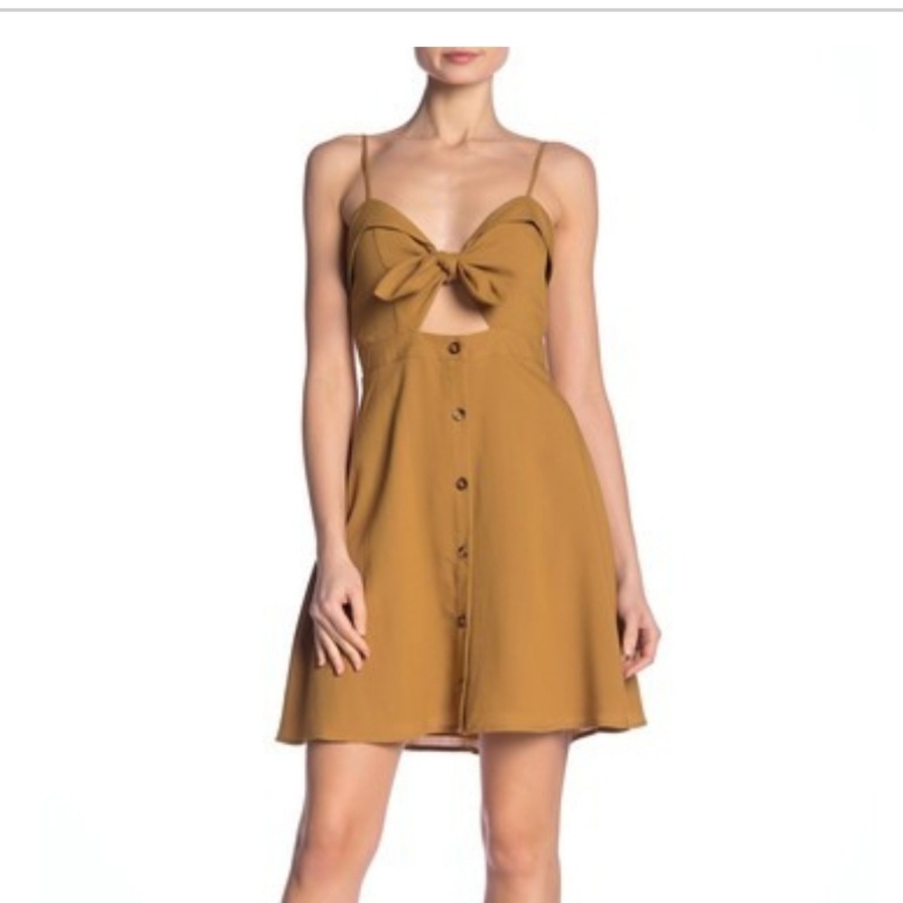 NWT ♡ DRESS FORUM Front Knot Button Dress